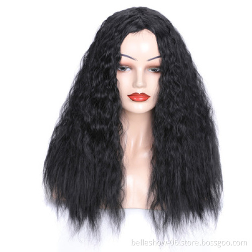 Xin Si braided synthetic wet and wavy highlight custom elastic band satin bag  kinky curly wig